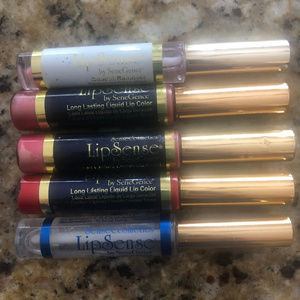 LIPSENSE LOT of 5: Fly Girl, Aussie Rose, Caramel
